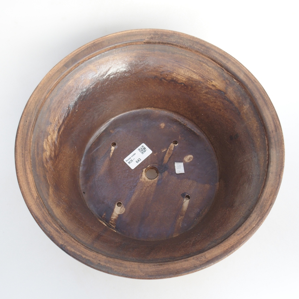 Ceramic bonsai bowl 31,5 x 31,5 x 14 cm, pink