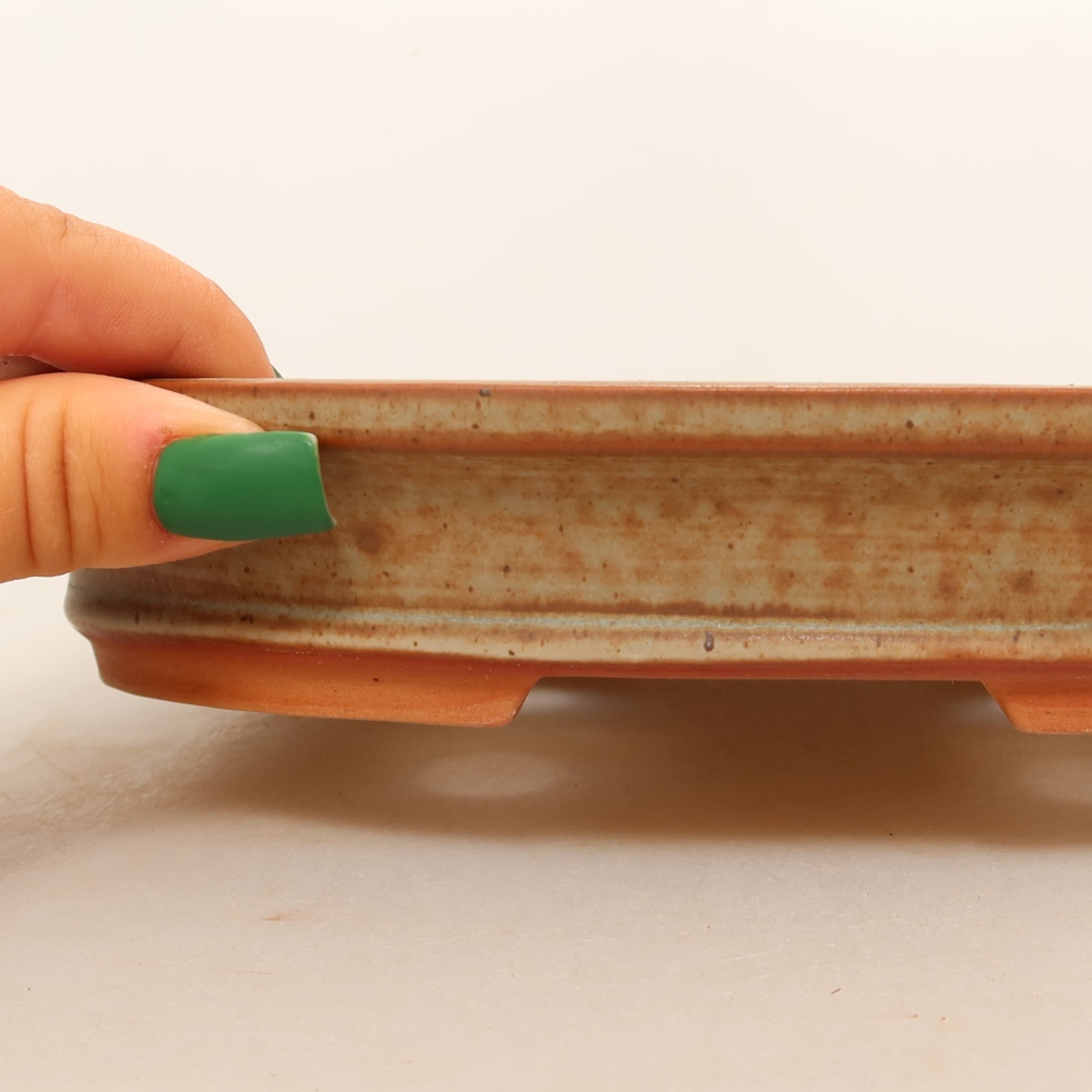 Ceramic Bowl  21 x 15 x 4 cm, brown