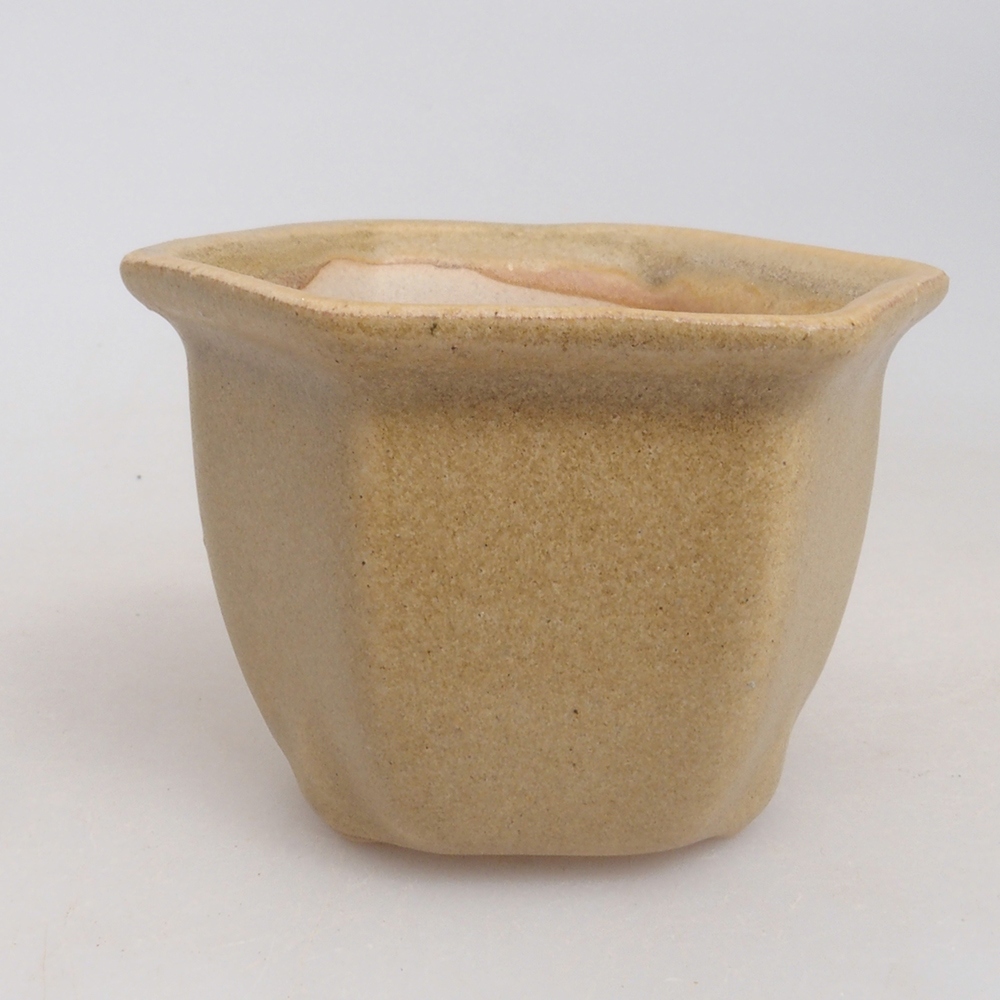 Mini bonsai bowl 7 x 7 x 5 cm, color brown