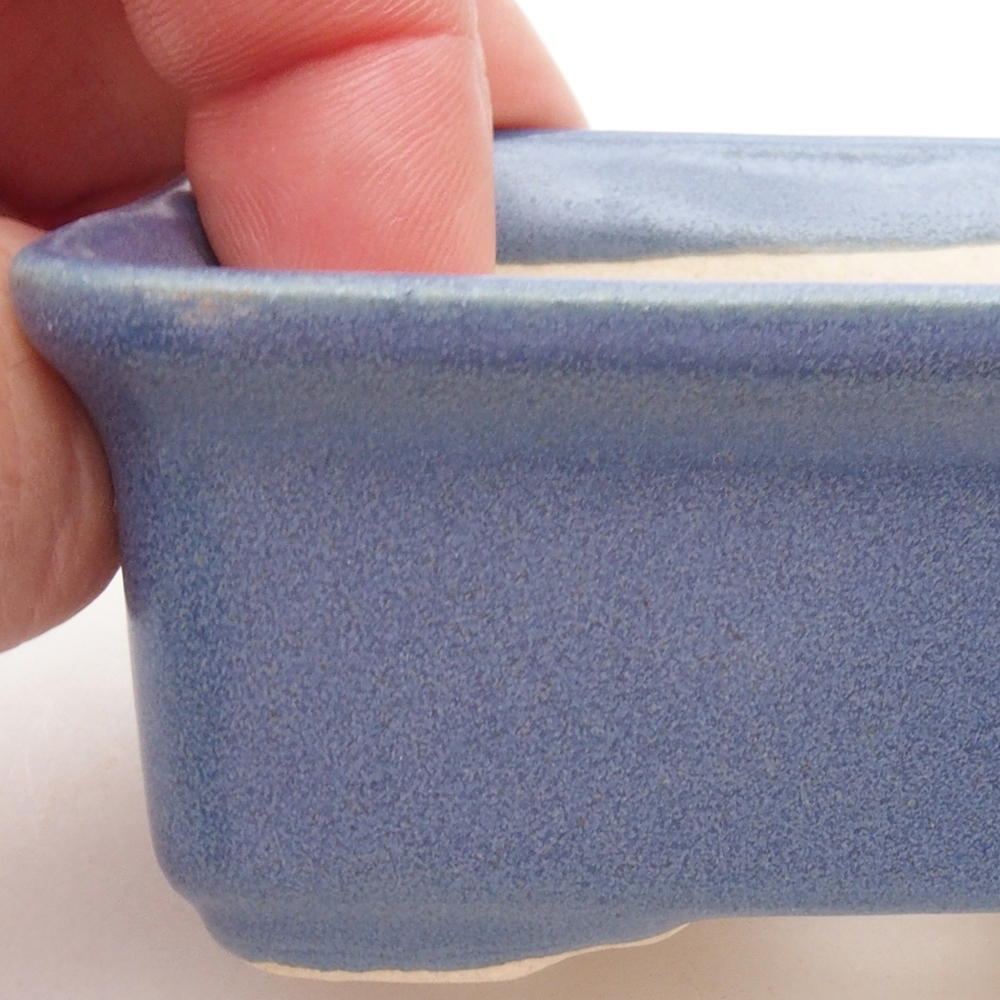 Mini bonsai bowl 8 x 6 x 3,5  cm, color blue