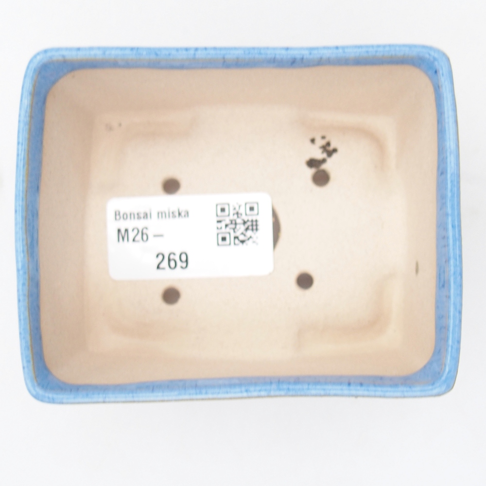 Mini bonsai bowl 9 x 7 x 4 cm, blue