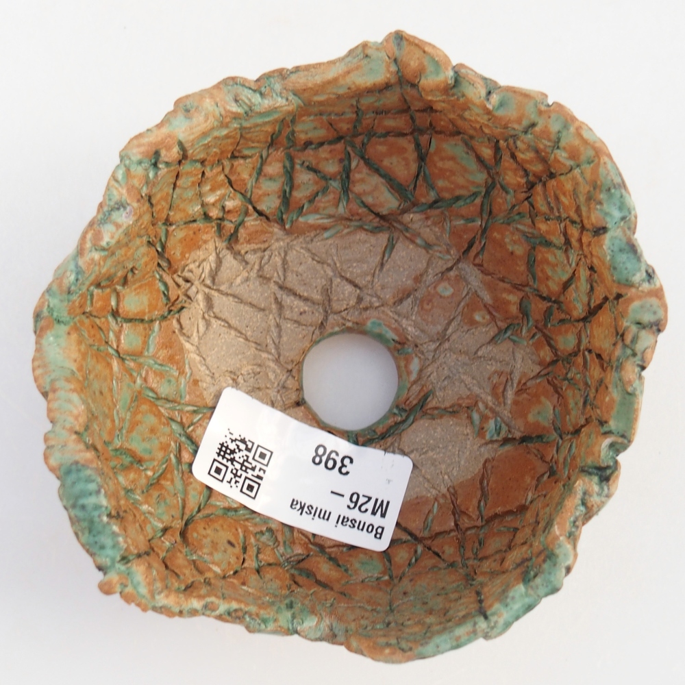 Ceramic Shell 10 x 9,5 x 6,5 cm , colour brown-green