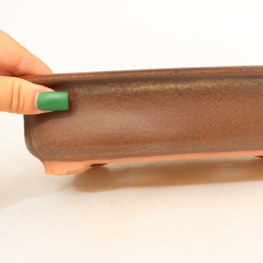 Ceramic Bowl, 24 x 17 x 6 cm, brown