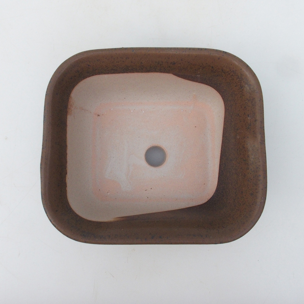 Bonsai bowl H37 - 14.5 x 13 x 6.5 cm. - green