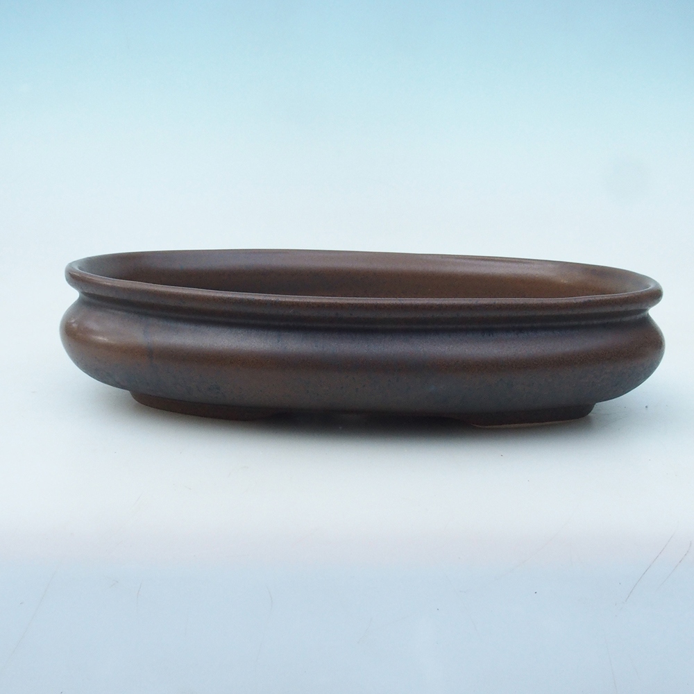 Bonsai bowl + saucer H01 - 12x9x5 cm