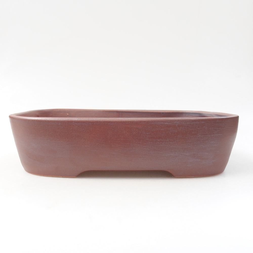 Ceramic bonsai bowl 23 x 18 x 5,5 cm, color Metallic