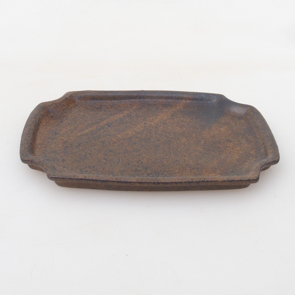 Ceramic bowl H17 -15.5 x 11 x 1 cm - brown