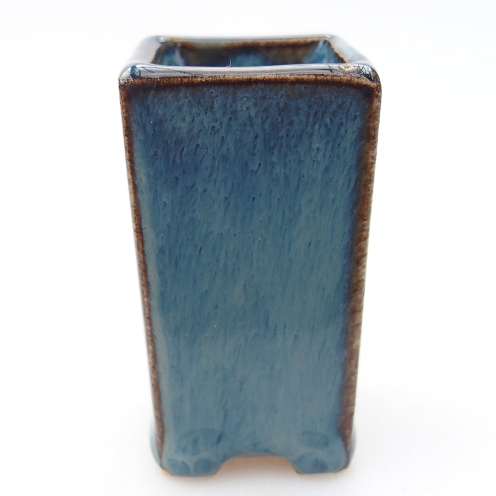 Mini bonsai bowl 3 x 3 x 5,5 cm, colour blue
