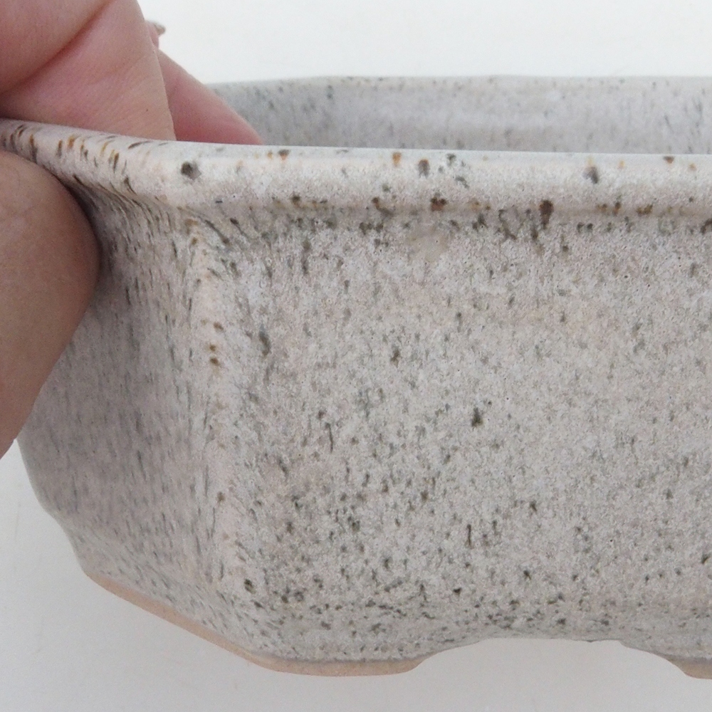 Bonsai bowl H13 - 12.5 x 12.5 x 4.5 cm. - blue