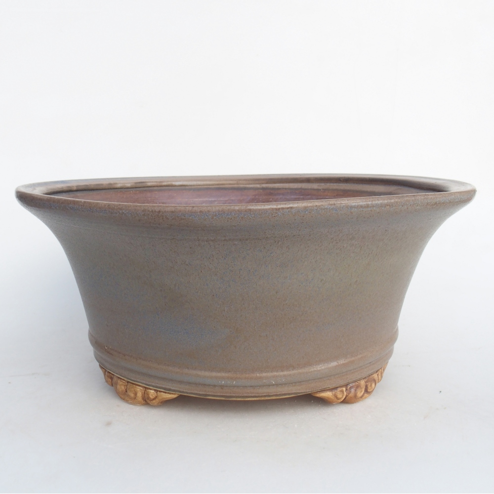 Ceramic bonsai bowl 29 x 29 x 12,5 cm, colour blue