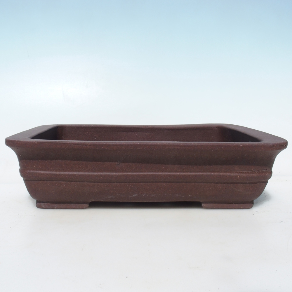 Bonsai bowl 30 x 24 x 7,5 cm birch brown