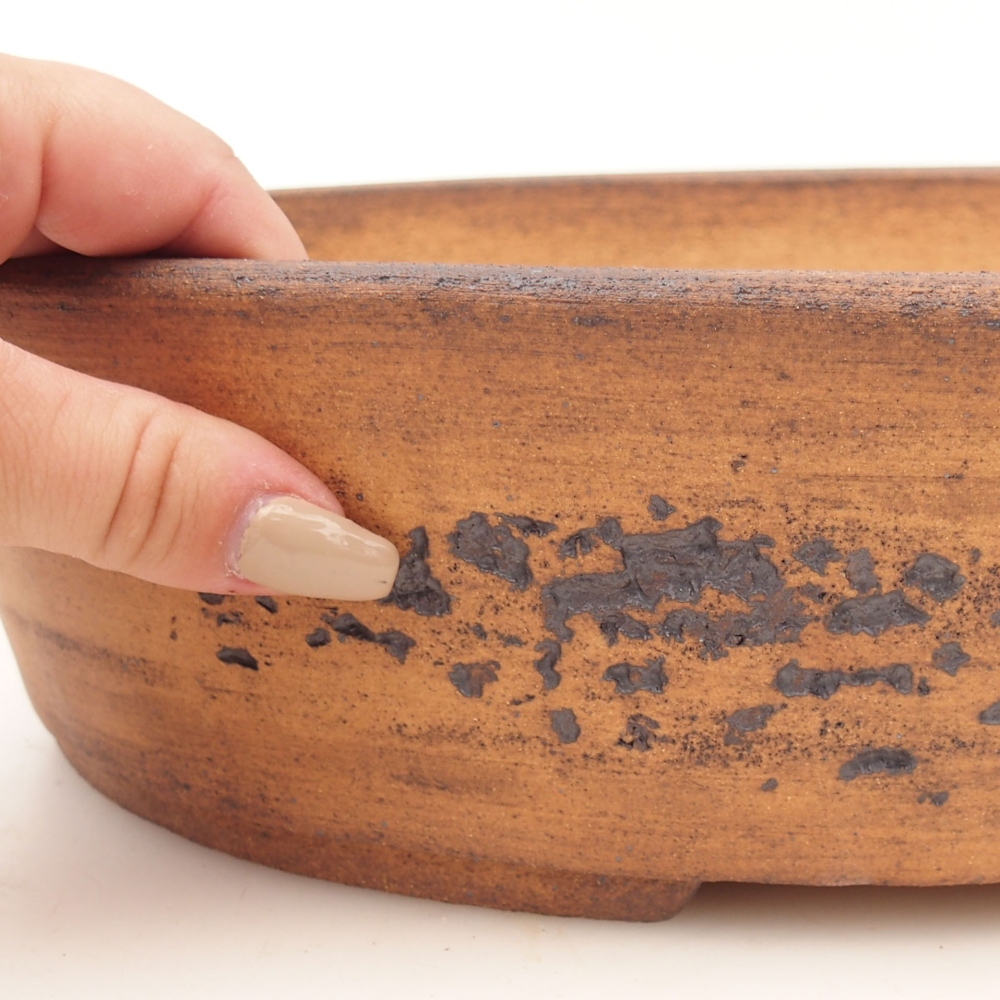 Bonsai bowl 32,5 x 25,5 x 8 cm , colour brown