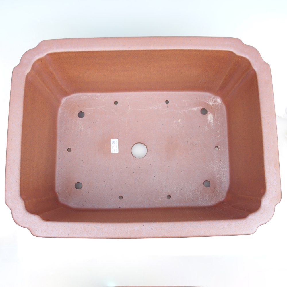 Ceramic bonsai bowl 61,5 x 47,5 x 26 cm , metal colour - PERSONAL COLLECTION ONLY or pallet transport