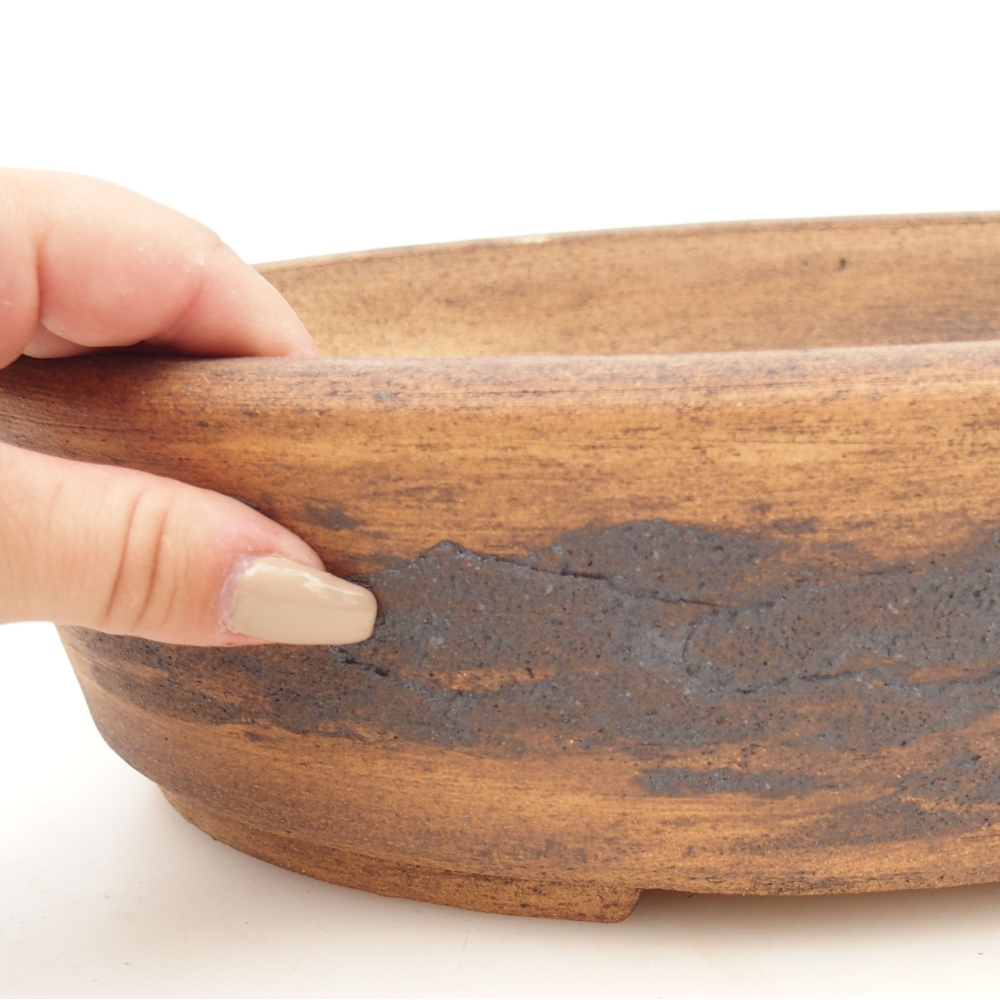 Bonsai bowl 32,5 x 25 x 8 cm , colour brown