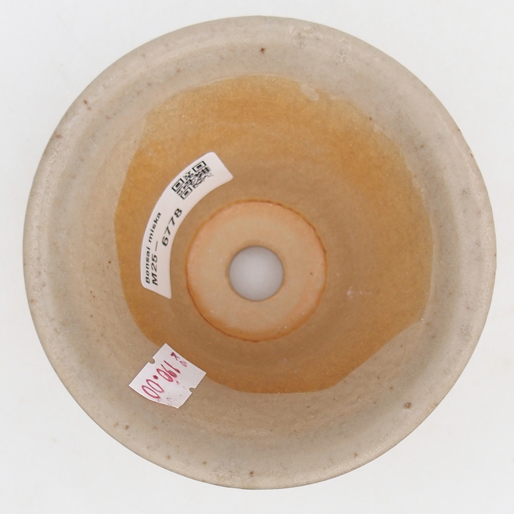 Ceramic bonsai bowl 10,5 x 10,5 x 7 cm, grey