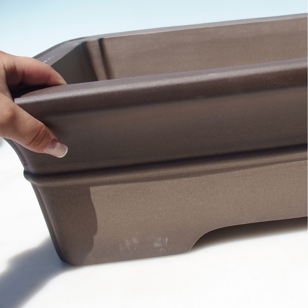 Bowl 62 x 46 x 16,5 cm brown - PERSONAL COLLECTION OR PALLET TRANSPORT ONLY