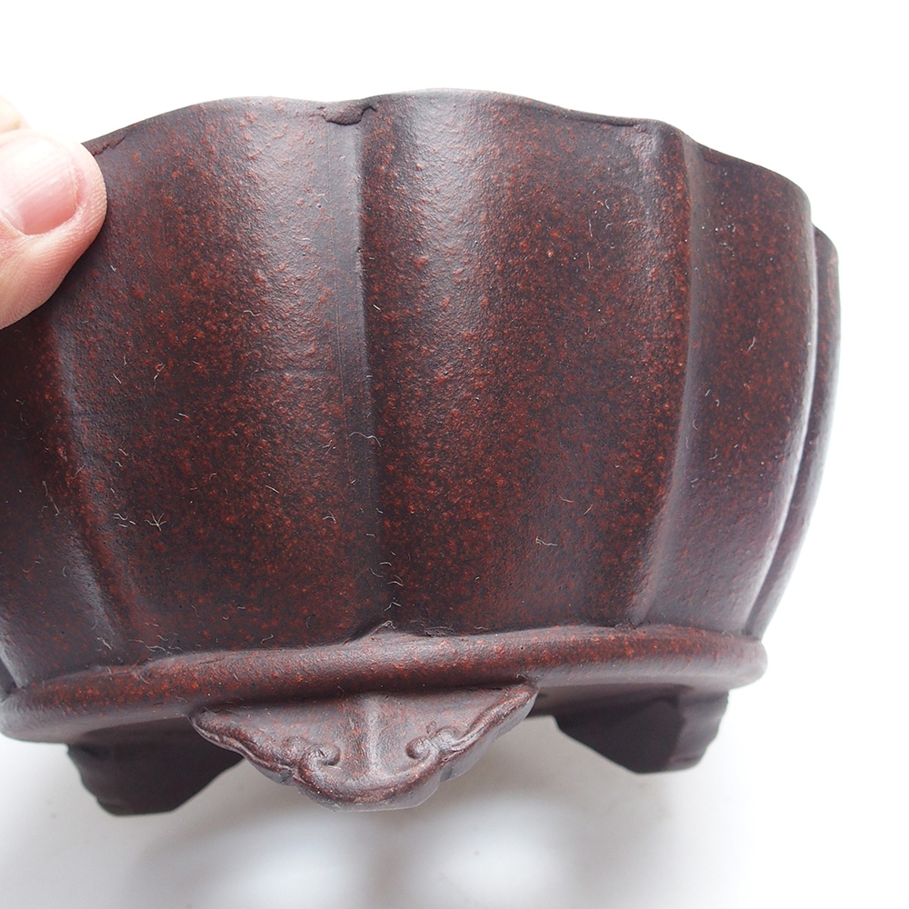 Bowl 19 x 19 x 9,5 cm brown-red