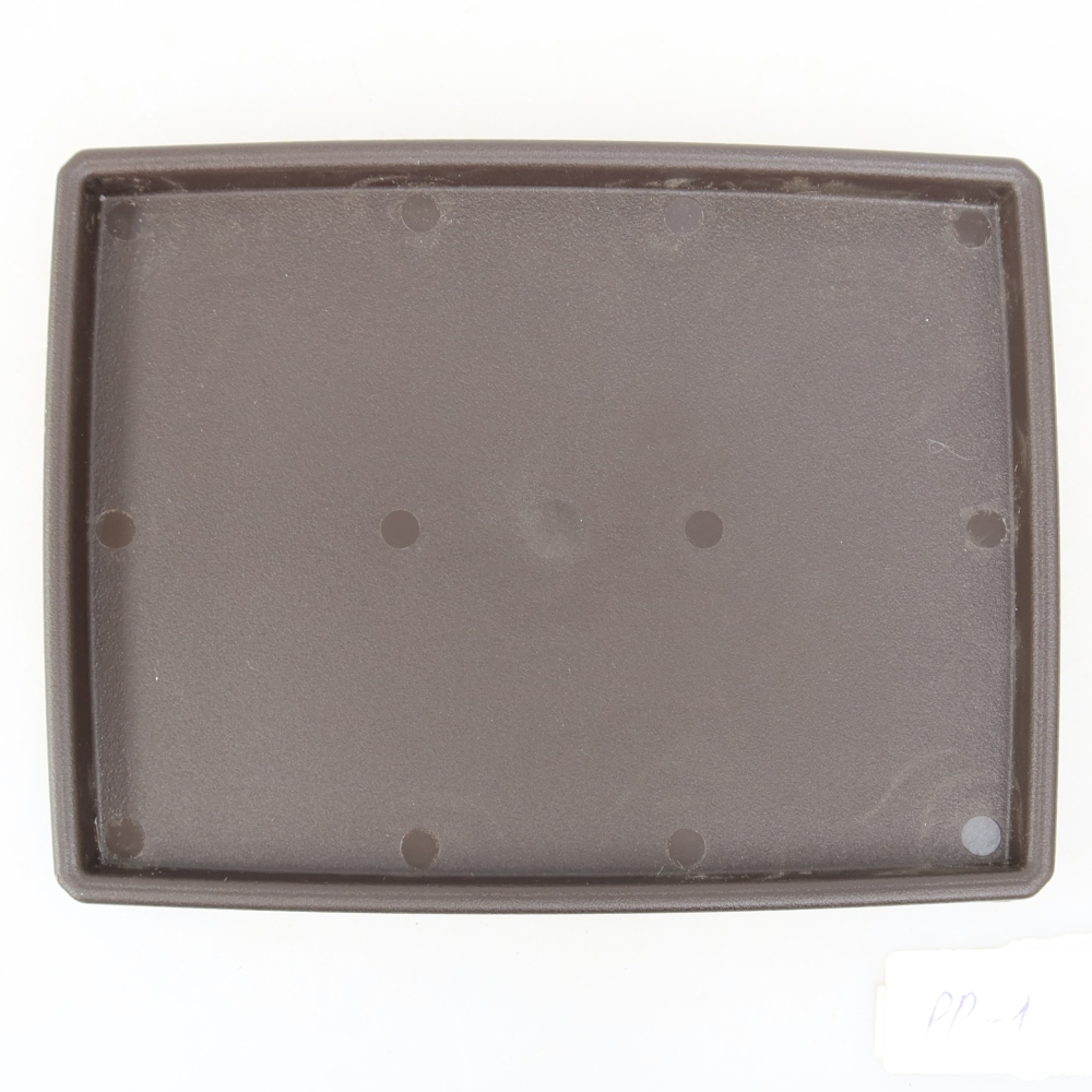 PP-1 Plastic Bonsai Saucer - 15 x 11 x 1.2 cm, Brown