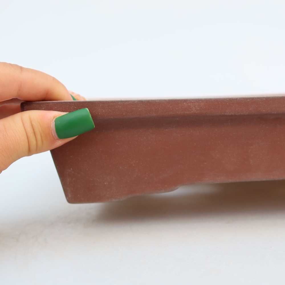 Ceramic Bowl, 26 x 20 x 5 cm, brick red