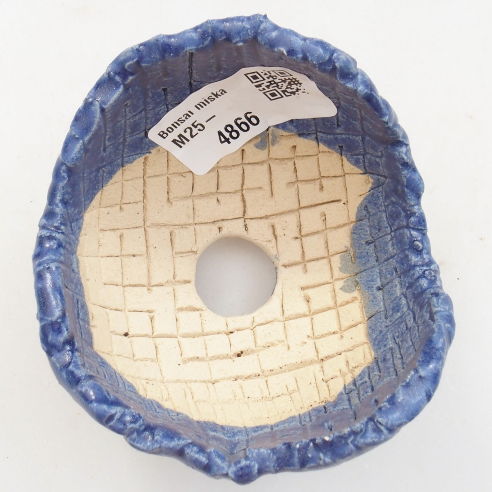 Ceramic shell 7 x 7 x 6 cm, color blue