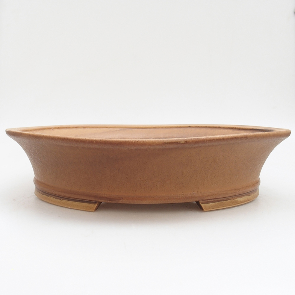 Ceramic bonsai bowl 32 x 29 x 7 cm, color pink