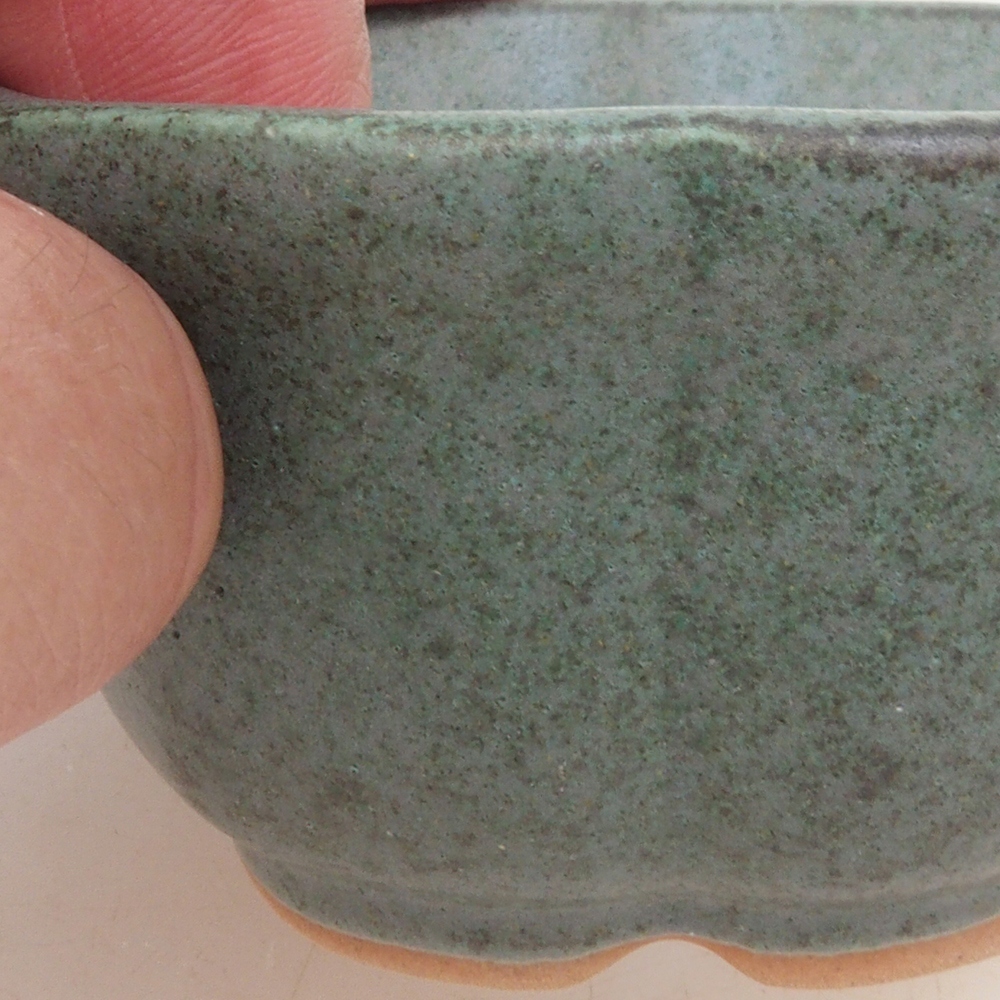 Bonsai bowl H95 - 7.5 x 7.5 x 4 cm - green