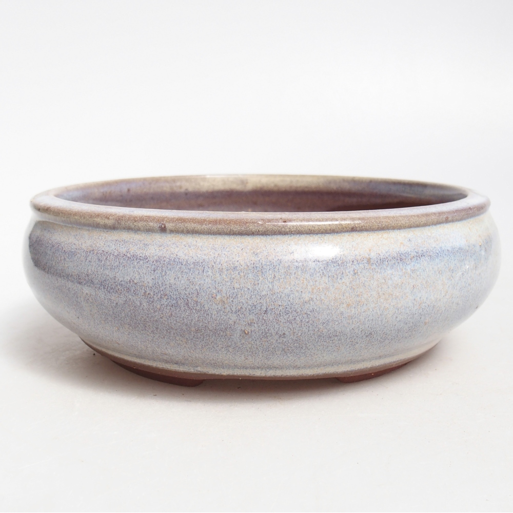 Ceramic bonsai bowl 16 x 16 x 5,5 cm, colour blue