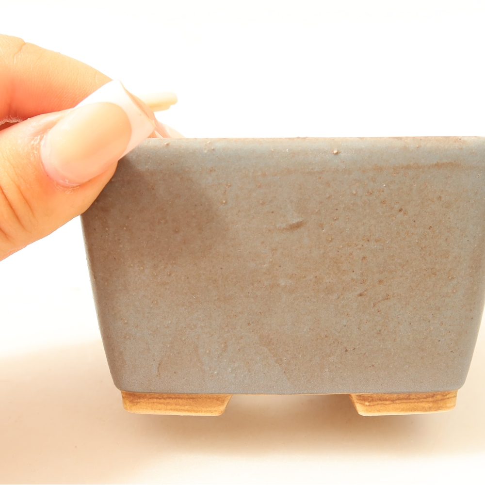 Ceramic bonsai bowl 8,5 x 8,5 x 5,5 cm, colour blue