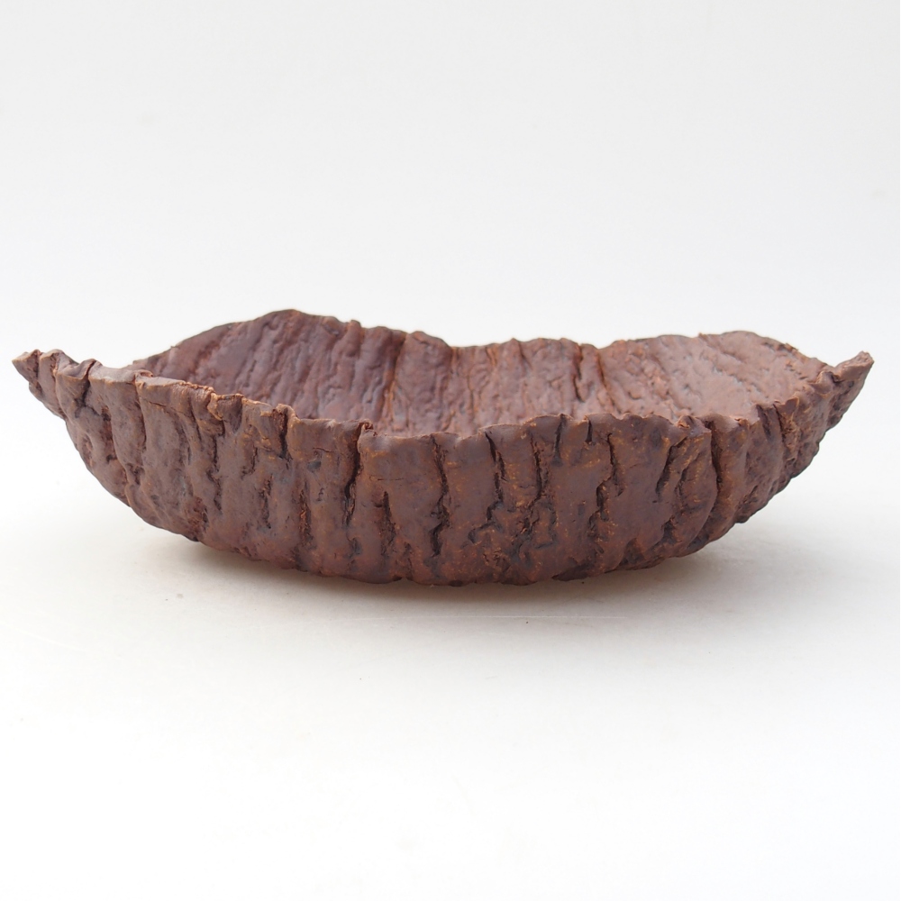 Ceramic Shell 22 x 22,5 x 6 cm , colour brown