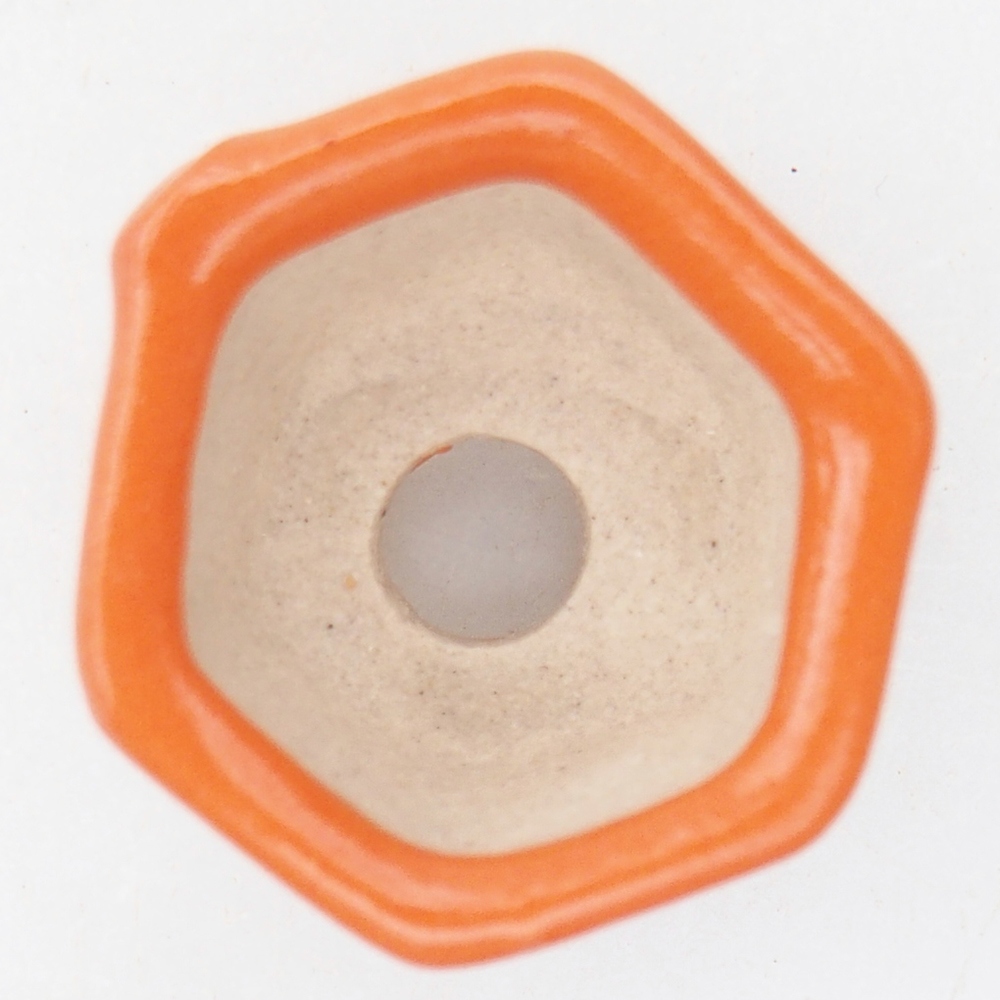 Mini bonsai bowl 2,5 x 2 x 1,5 cm, orange