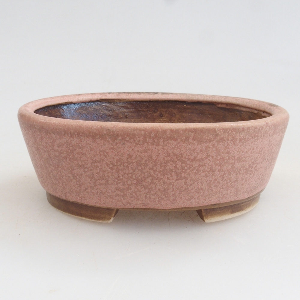 Ceramic bonsai bowl 9,5 x 8 x 3 cm, color pink