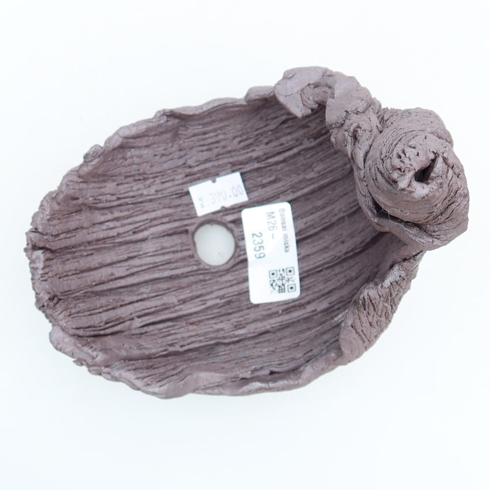 Ceramic Shell  13.5 x 11 x 15 cm, brown