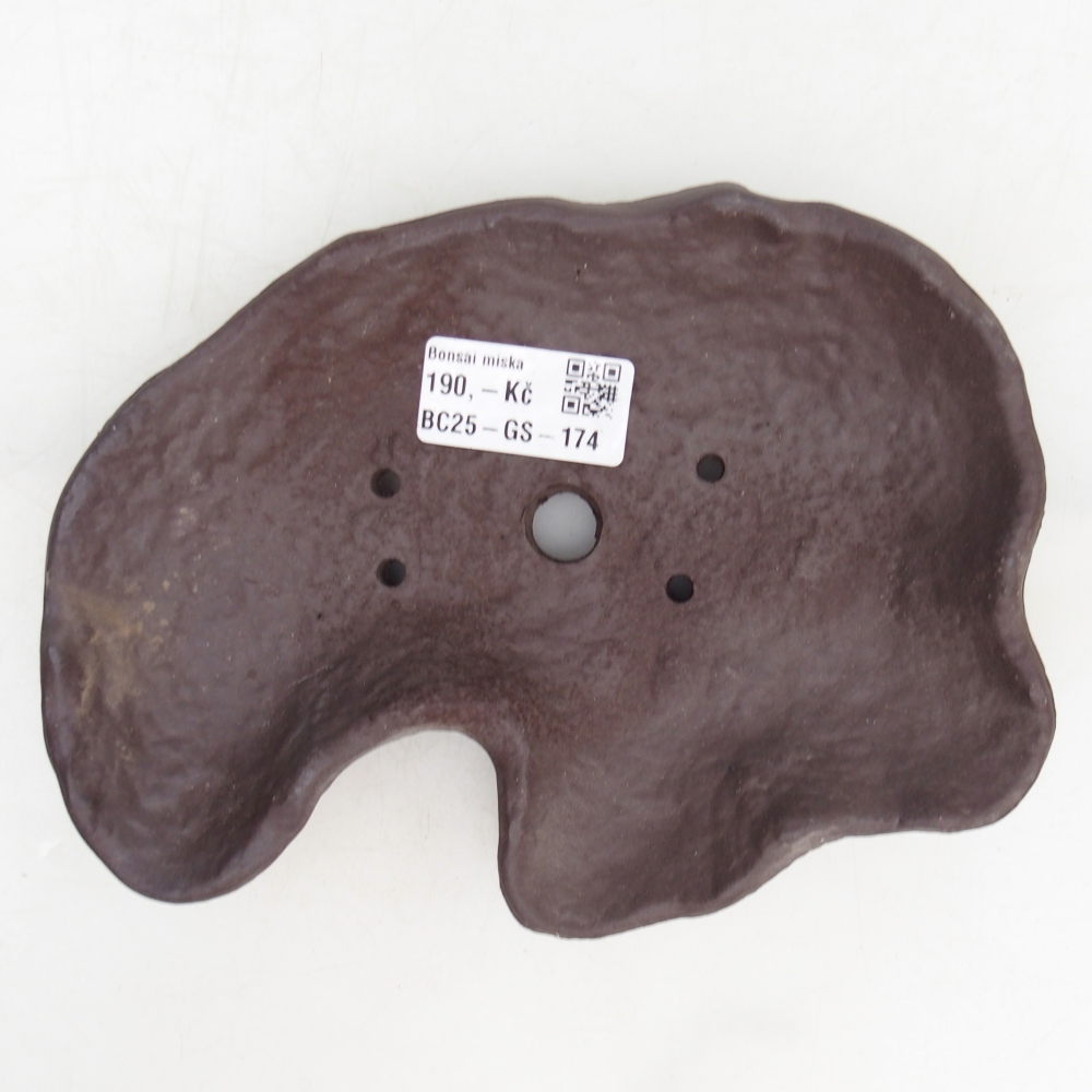 Ceramic Shell 15,5 x 9,5 x 7,5 cm , colour brown