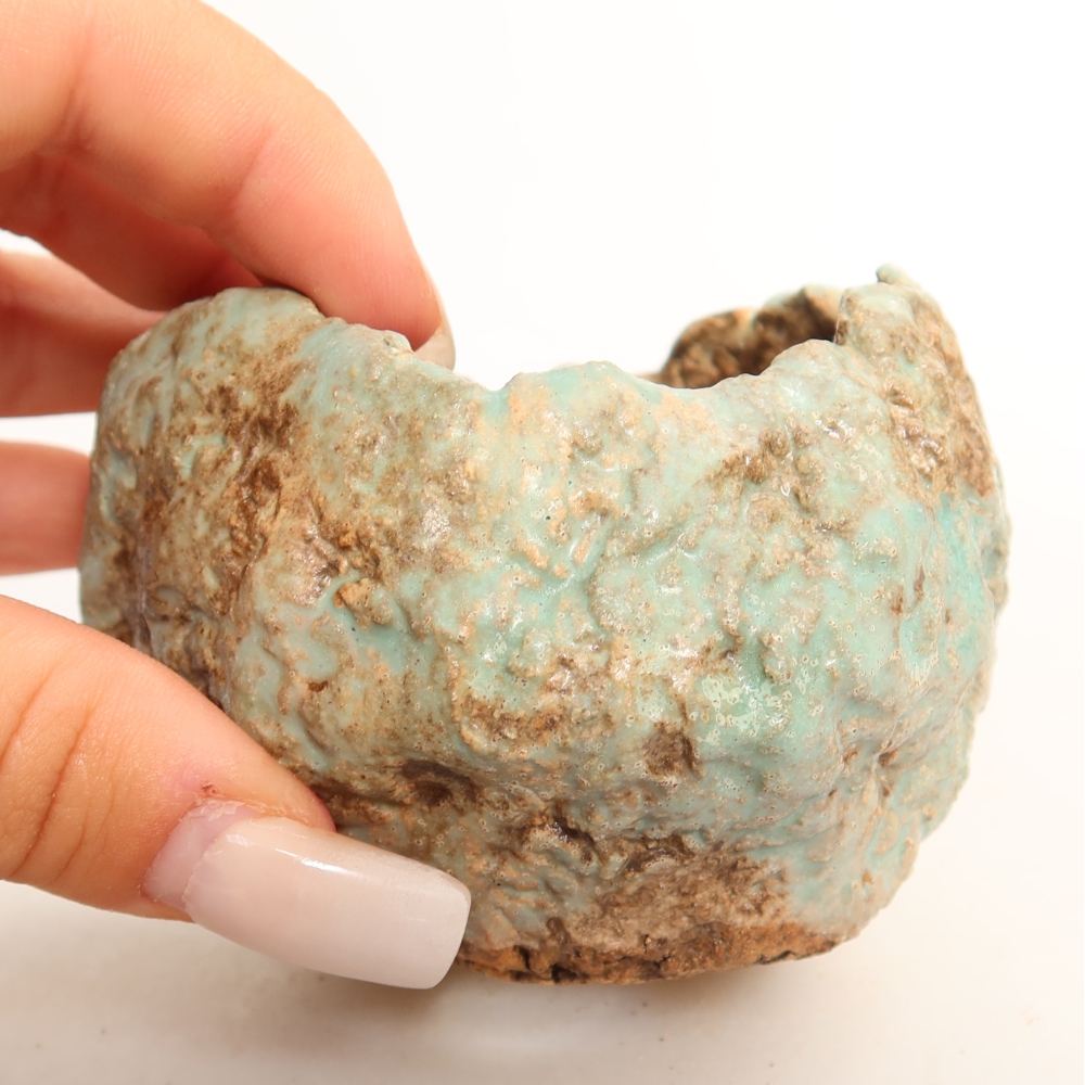 Ceramic Shell, 7 x 7 x 6 cm, green