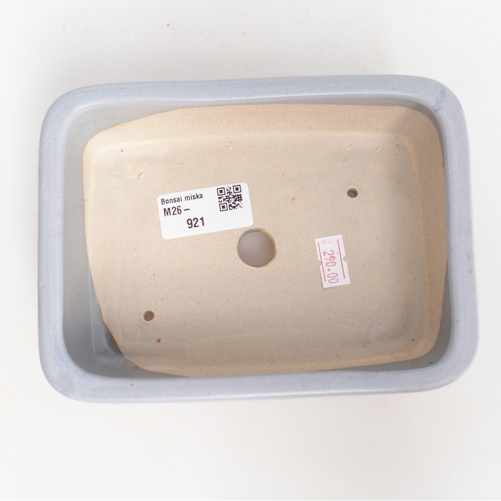 Ceramic bonsai bowl 16,5 x 12 x 5,5 cm, colour blue
