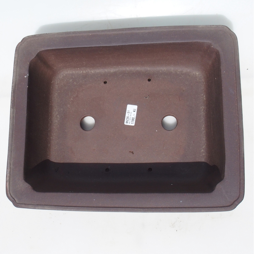 Bonsai bowl 42 x 33 x 10 cm - brown
