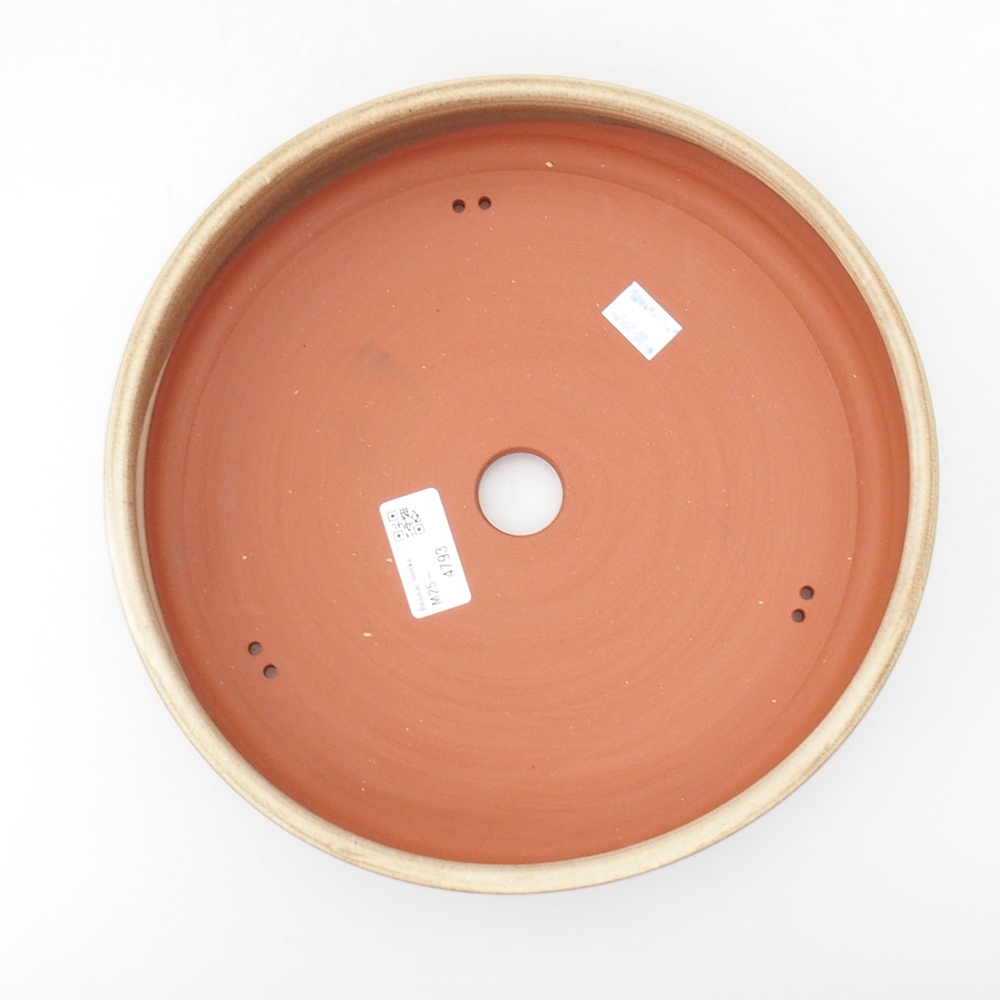 Ceramic bonsai bowl 25 x 25 x 6 cm, color beige