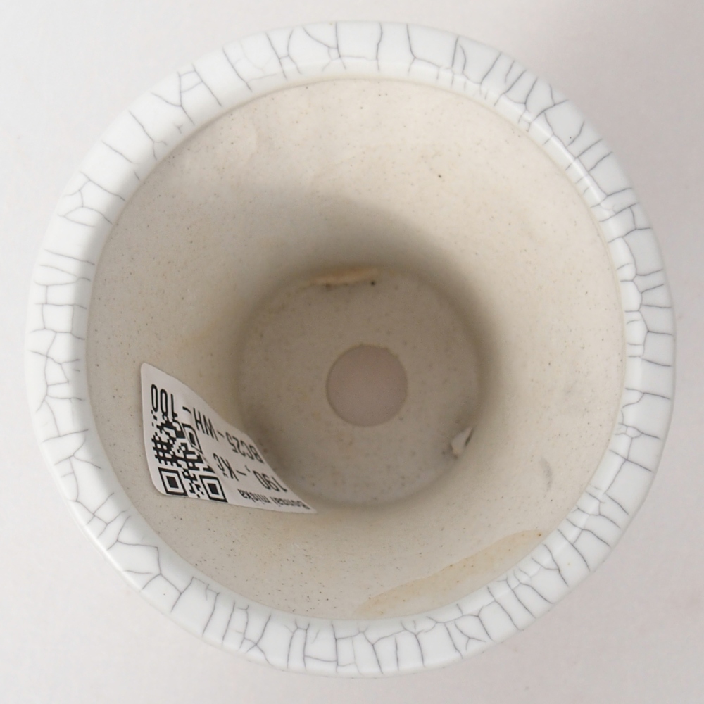 Ceramic bonsai bowl 9 x 9 x 8 cm, raku colour