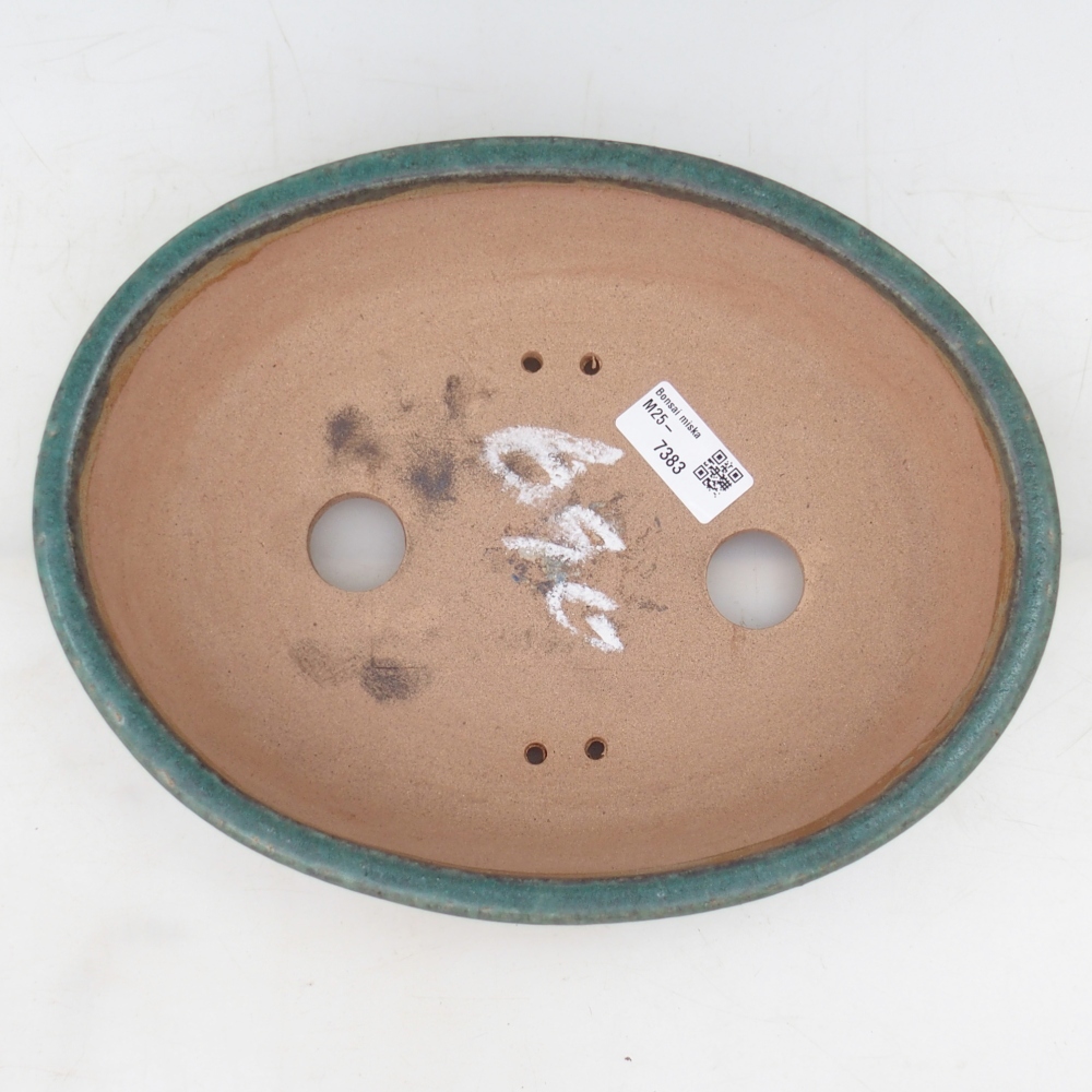 Bonsai bowl 26,5 x 20,5 x 7,5 cm , colour green