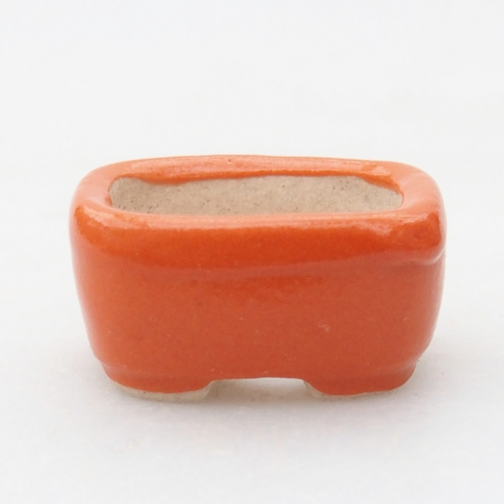 Mini bonsai bowl 2,5 x 2,5 x 1 cm, orange