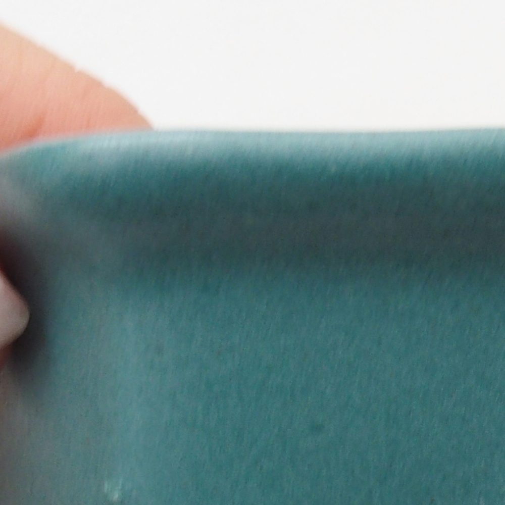 Ceramic bonsai bowl 6,5 x 6,5 x 5 cm, color blue