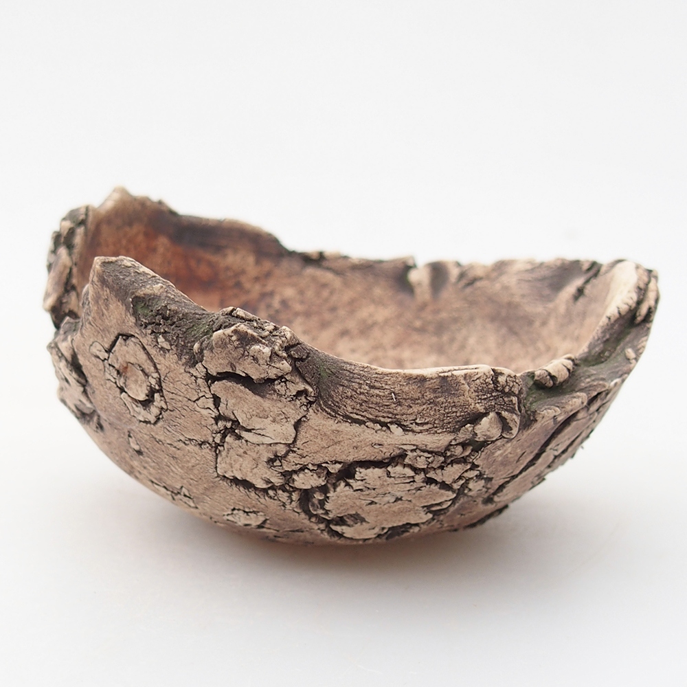 Ceramic Shell 9 x 9 x 5,5 cm , colour green
