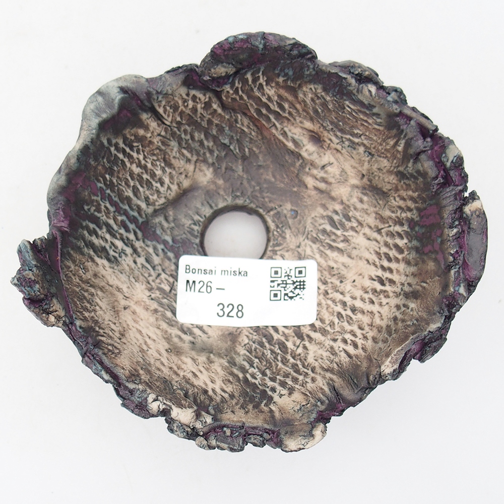 Ceramic Shell 11 x 10 x 6 cm , colour purple