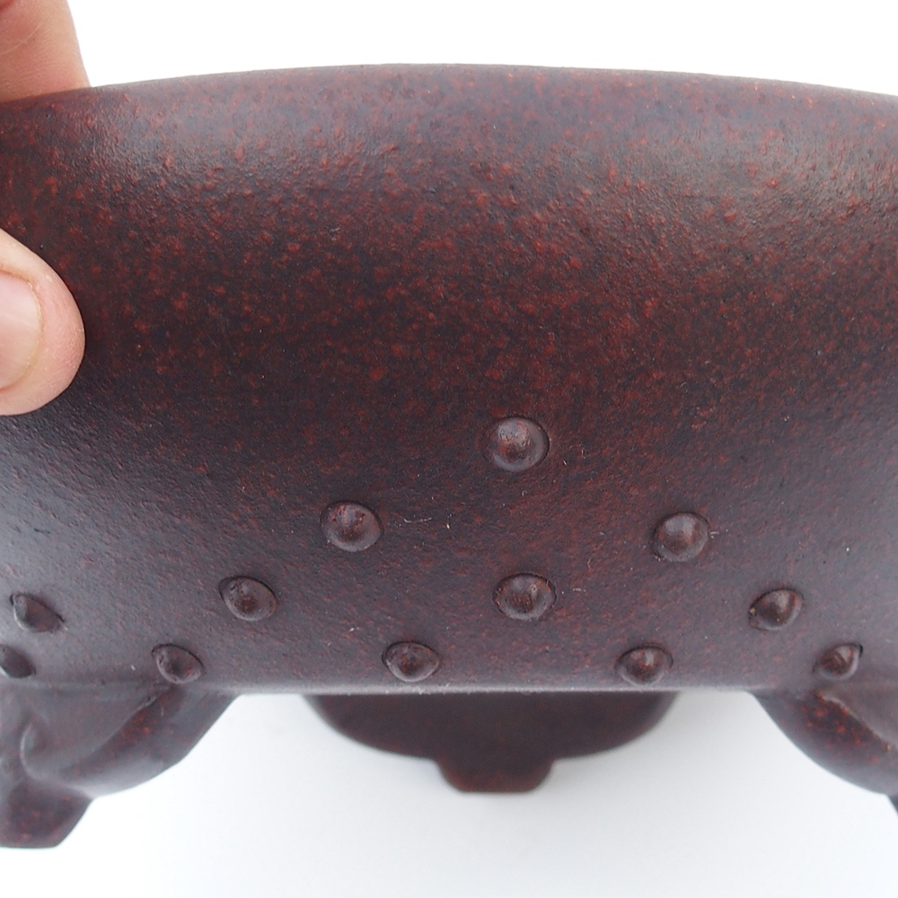 Bowl 29 x 29 x 9,5 cm brown-red