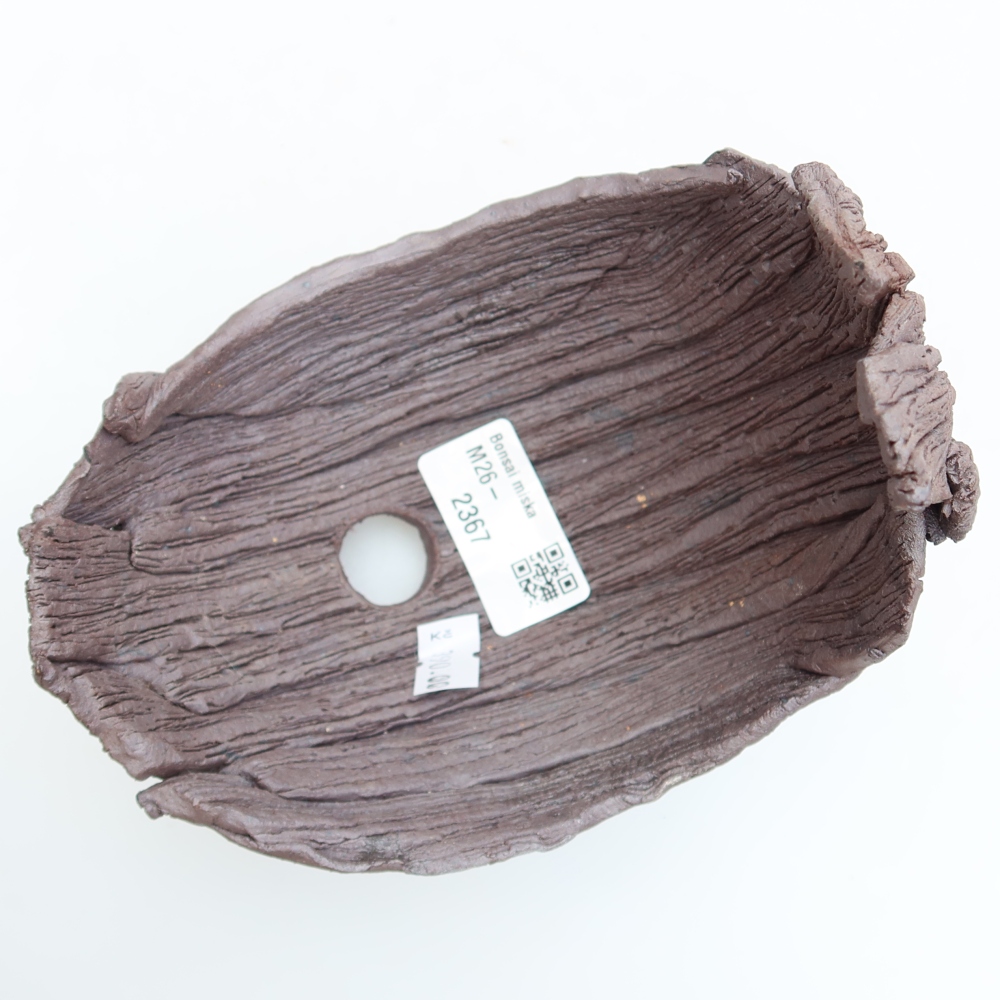 Ceramic Shell  13.5 x 11 x 14 cm, brown