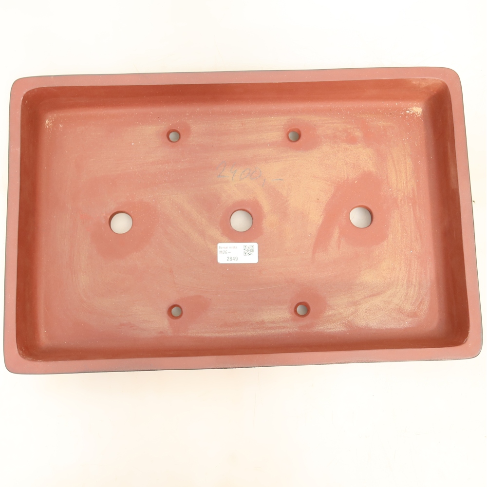Ceramic Bowl  45 x 29 x 6.5 cm, brick red - PICKUP ONLY or pallet shipping