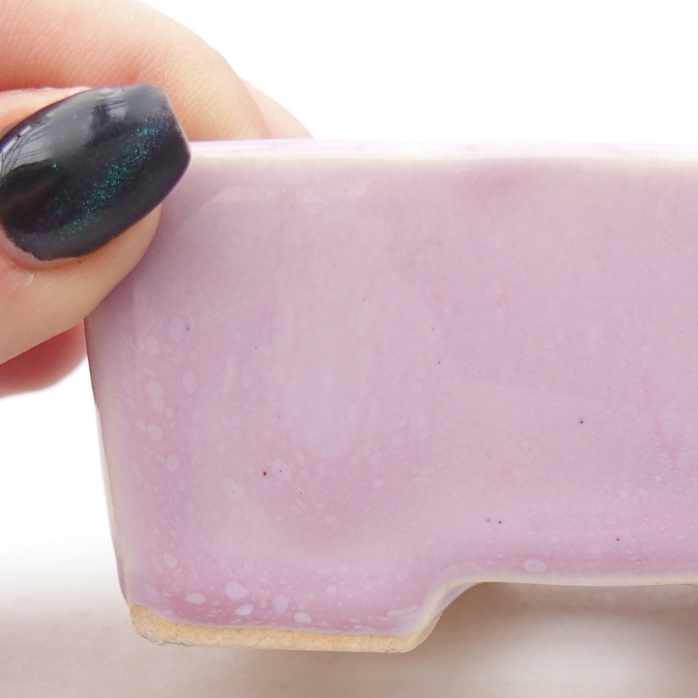 Mini bonsai bowl 9 x 7 x 4 cm, pink