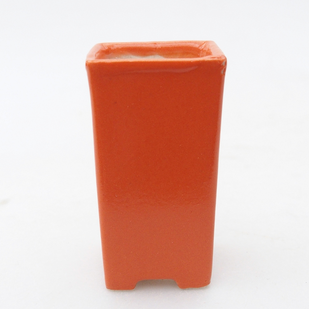 Mini bonsai bowl 3 x 3 x 5,5 cm, orange
