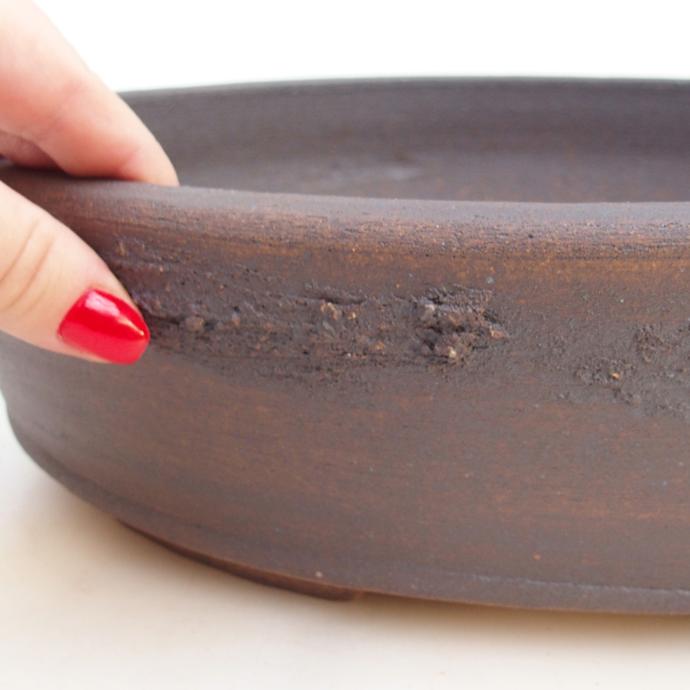 Bonsai bowl 33 x 26 x 9 cm , colour brown