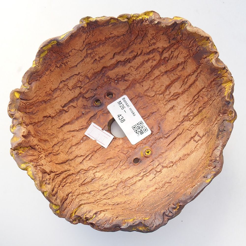 Ceramic shell 16 x 15 x 8,5 cm , colour yellow